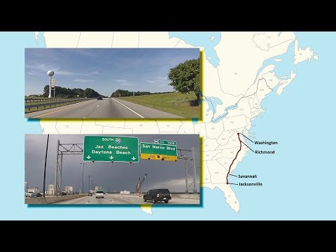 Herndon, Virginia to Jacksonville, Florida (Real-Time Road Trip)