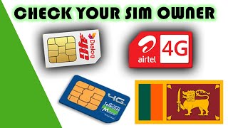 Check your SIM ownership confirmation details from Dialog, Airtel, Mobitel | SriLanka | Techie Kokul