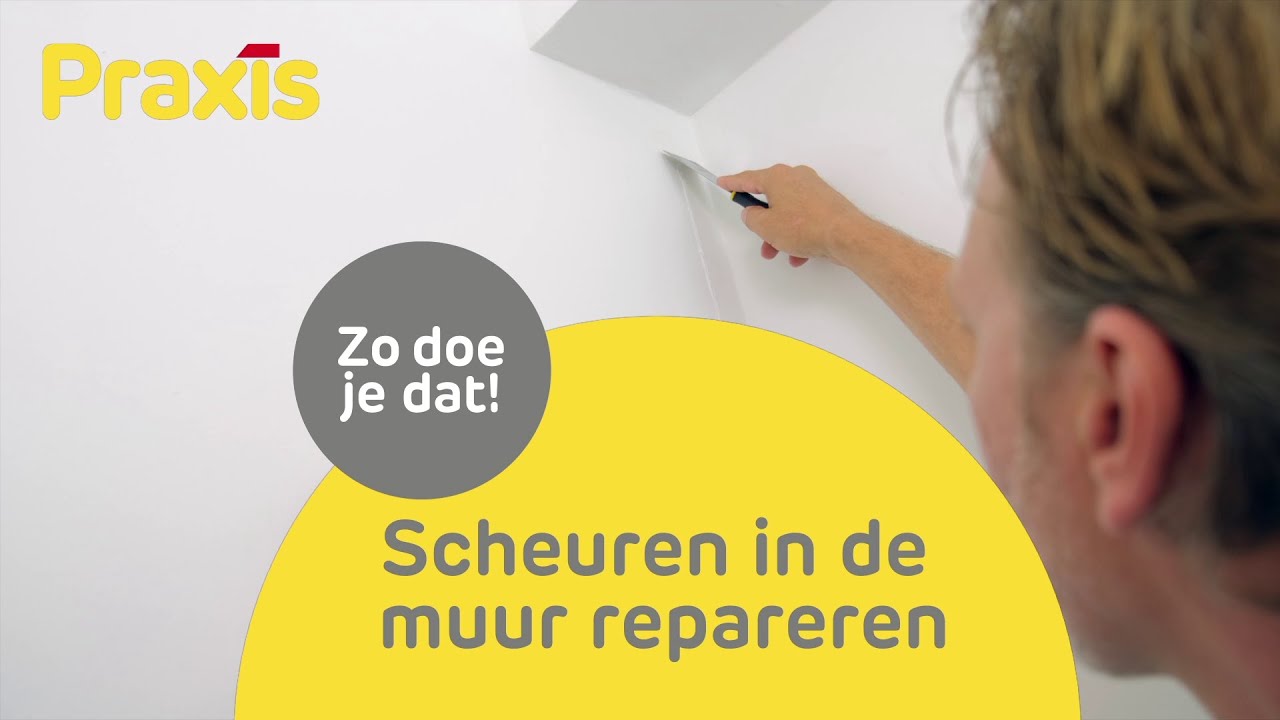 Scheuren in de muur repareren