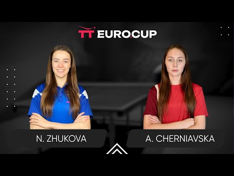 14:45 Nadiia Zhukova - Alina Cherniavska 28.02.2025 TT Euro.Cup Women Ukraine Star. TABLE 3