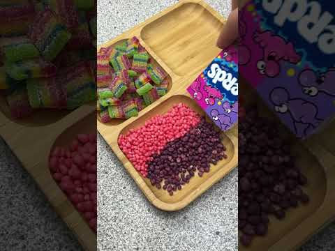Filling Platter with Sweets #candy #nerds #chocolate #gummy