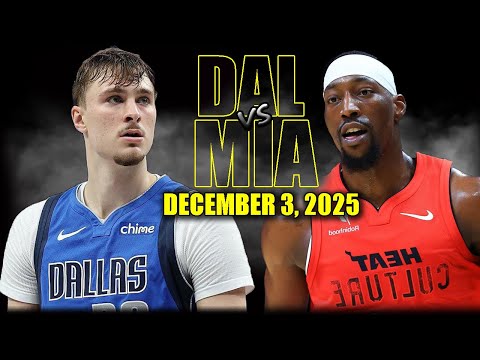 Dallas Mavericks vs Miami Heat Full Game Highlights - December 3, 2025 | NBA Season