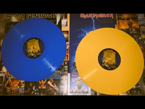 Live After Death - 40th Anniversary Limited Collectors Edition Blue & Yellow 2LP UNBOXING - 4K/60