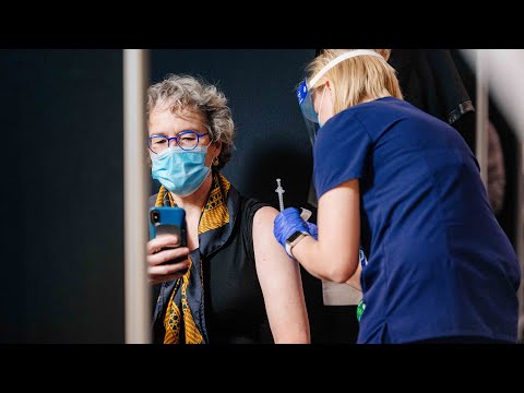 Dr. Jeanne Marrazzo receives COVID-19 vaccination