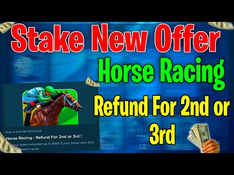 Stake Refund For 2nd or 3rd Position | Horse Racing Stake Promotion | Stake New Offer