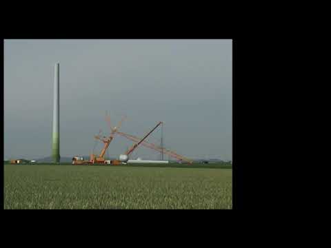 2012-06-22 Windradteile Windkraftanlage in Einzelteilen (2012 - das Jahr in dem die Welt unter geht)