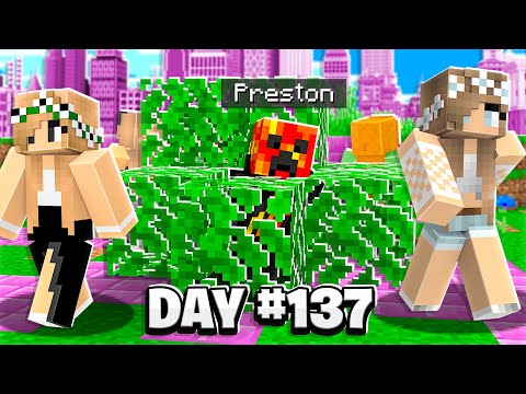 PrestonPlayz - I Survived 200 Days in a GIRLS ONLY Minecraft Server!