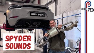 Milltek Developed an Exhaust for my 718 Spyder - WHAT A DIFFERENCE !