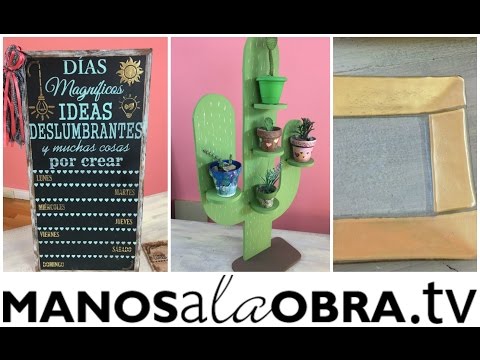 ManosalaobraTv 2017 Programa 3 - Carteles/Stencils  - Herramientas Dremel - Vitrofusion