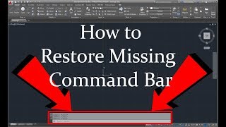 How To Restore Missing Command Bar In AutoCAD 2017 | DigitalKnowledge