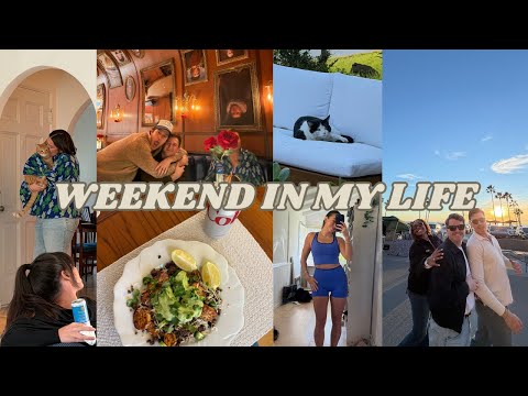 weekend in my life - new years resolutions, going out with friends in LA, Golden Globes watch party