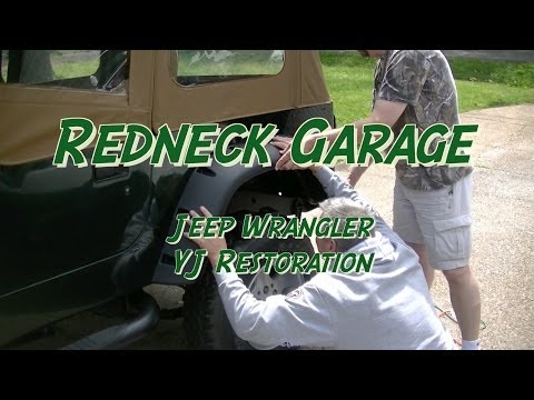 Rugged Ridge Fender Flares Install Jeep Wrangler YJ 11632.10