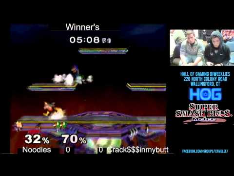 CTmelee #18 - Noodles (Fox) vs Bolt (Falco) Winner Quarterfinal SSBM Tournament