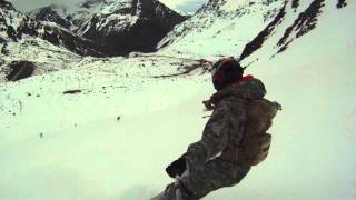 preview picture of video 'V-UNIT SNOW TEAM 2012 - Snowboarding@Portillo - Queda em velocidade - Gopro Selfshooting'