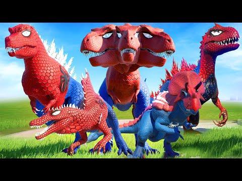 Con Khủng Long Bạo Chúa Siêu Nhân Nhện T-ReX đấu với Khủng Long Spider Man - khung log