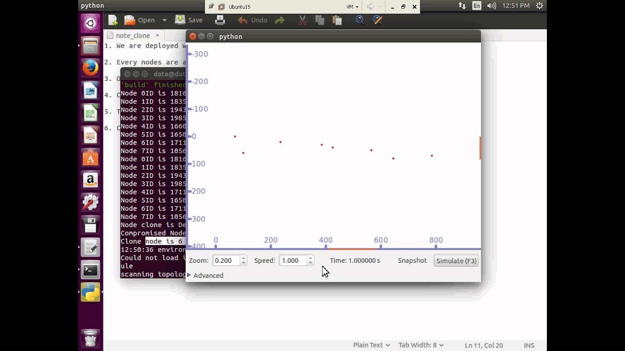 On the Node Clone Detection in Wireless Sensor Networks - NS3 Project demo