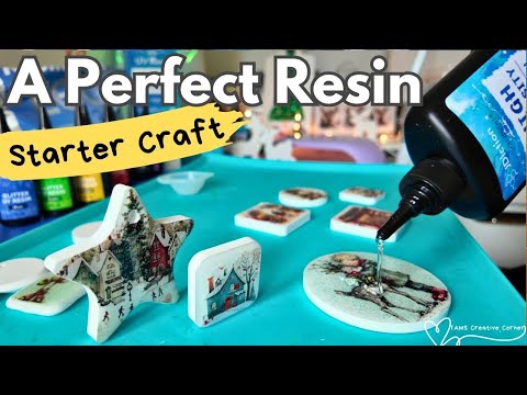 A FAIL-PROOF Resin CRAFT!  🤩 Resincrete + UV Resin for Absolute Beginners! (A Tutorial)