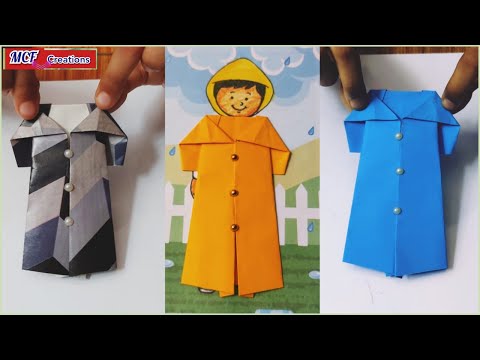 Origami Craft | Easy Paper Crafts | Paper Raincoat | Easy Origami Craft ideas – DIY
