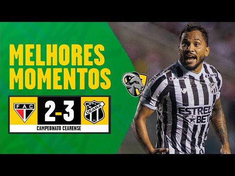 Gols e lances de Ferroviário x Ceará
