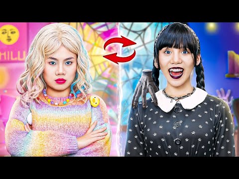 Wednesday And Enid Swap Lives! My Best Friend And I Changed Our Lives!