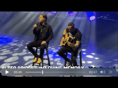 Alter Bridge performing In Loving Memory in Indianapolis February 15, 2023 @ the Old National Center