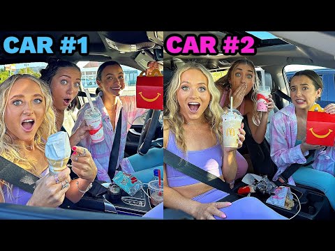 3 Sets of Identical Twins Drive Thru Telepathy Challenge ft. Merrell Twins & Brooklyn & Bailey!!!