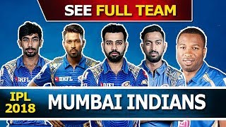 Mumbai Indians final Team Squad for IPL 2018 Cricket