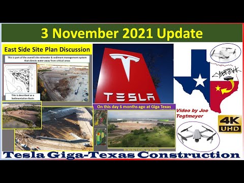 Tesla Gigafactory Texas 3 November 2021 Cyber Truck & Model Y Factory Construction Update (08:00AM)