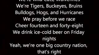 Country Nation -Brad Paisley Lyrics