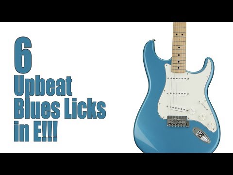 6 Upbeat Blues Licks in E!  With Tabs!