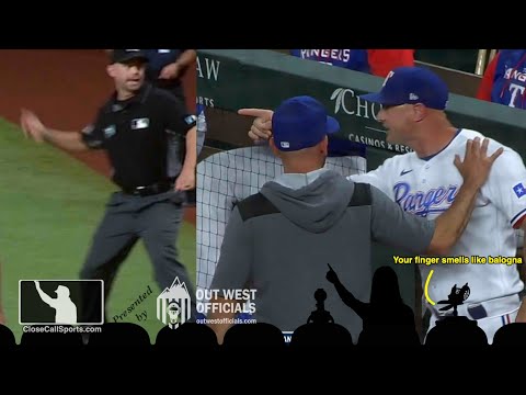 Ejection 120 - Rangers Coach Corey Ragsdale Tossed After Replay Reverses Will Little's Out Call