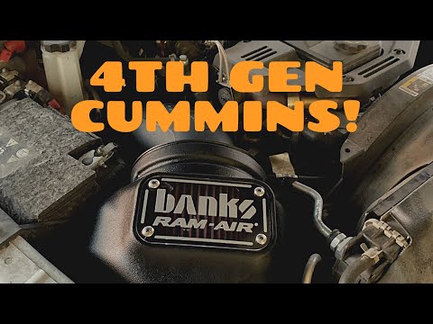 Installing Banks Ram Air Intake system on a 4th gen Cummins. P/n 42255