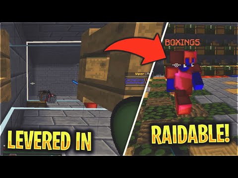 WE USED A LEVER TO MAKE A RICH POWER FACTION RAIDABLE... | Minecraft HCF
