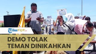 Viral Aksi Protes Ratusan Siswa di Pulau Buru Tolak Pernikahan Dini Temannya dengan Seorang Ustaz