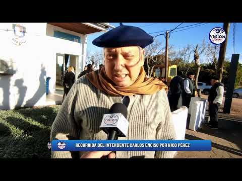 Nota al Intendente de Florida Carlos Enciso en Recorrida por Nico Pérez