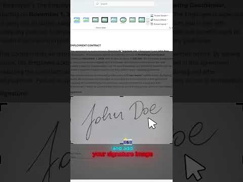 How to Insert a Signature in Word