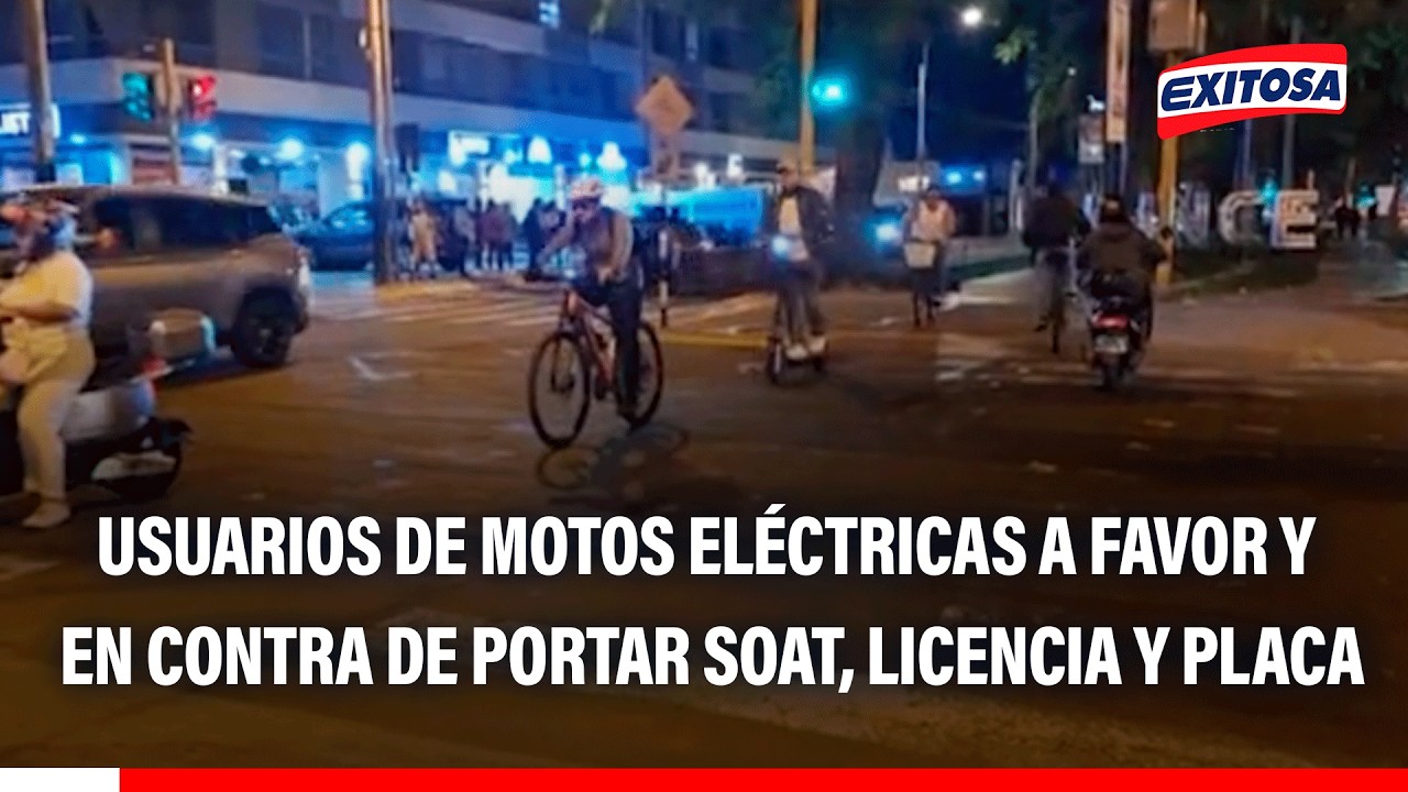 🔴🔵Uso de SOAT, licencia y placa en motos eléctricas genera opiniones divididas entre usuarios