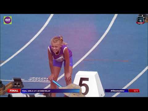 Fastest U11 girls in the land | 4 x 100m U11 Final | Western Cape