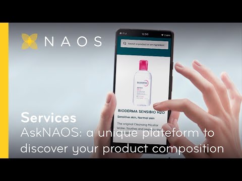 AskNAOS & Bioderma: a plateform to discover your product composition | NAOS