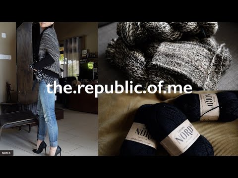 Cocoon cardigan is finished / the republic of me knitting podcast and  lifestyle vlog