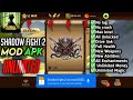 Shadow Fight 2 Mod All Magic Weapons Unlimited Everything 52 Max Level