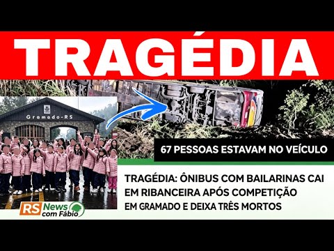 🚨TRAGÉDIA - Ônibus com BAILARINAS do PARAGUAI cai em RIBANCEIRA na SC-492 - quarta-feira 15/07/26 