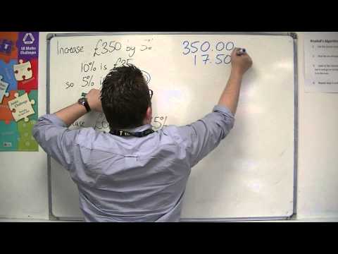 Gcse Maths From Scratch 5 07a Percentage Increase And Decrease