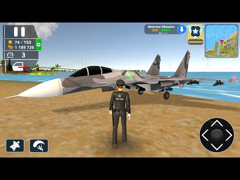 HFPS Police Hummer Truck F-14 Max Fighter Jet Canadair CL-415 Airplane Flying SIM - Android Gameplay