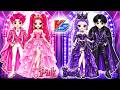 Huntrix & Saja Boys: Pink vs Purple Fashion Glow Up | DIY Fashion Paper Dolls | Kpop Demon Hunters