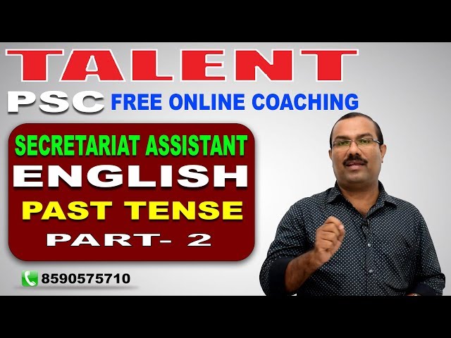 KERALA PSC | Talent Academy | Secretariat Assistant | ENGLISH GRAMMAR TRICKS | PAST TENSE - 2