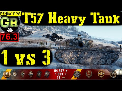 76_World of Tanks T57 Heavy Tank WoT Replay - 7 Kills 7.7K DMG(Patch 1.4.0)