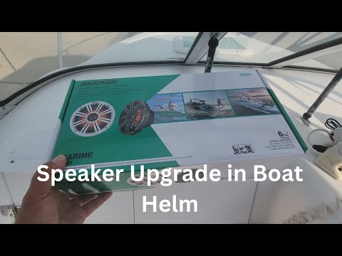 Marine Speaker Upgrade in the Boat | Kicker 6.5 inch Installation