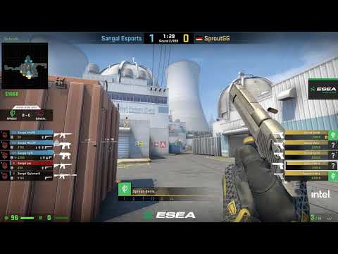 SANGAL vs SPROUT | Bo3 | ESEA Premier S36 | 1. Harita NUKE