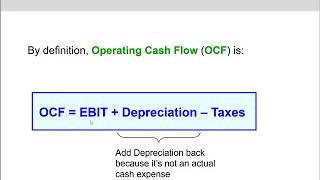(4 of 14) Ch.10 - Operating cash flow (OCF): explanation & example